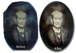 Photo Restorations done in house