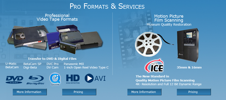 Pro Formats & Services